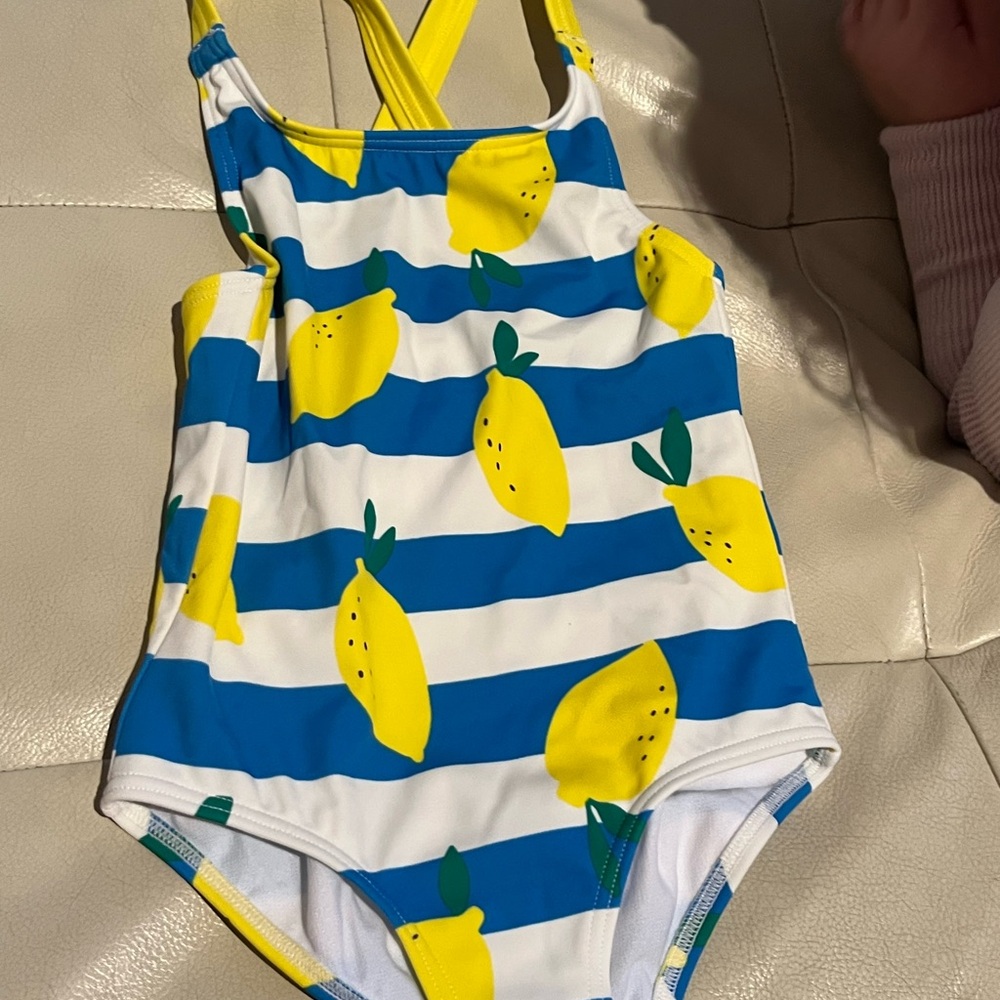 Boden Yellow and White Swimsuit